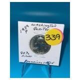 1959-P 90% Silver Washington Quarter - Unc