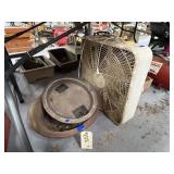 3 Pcs - Box Fan w/Planters