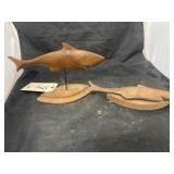 2 - Wooden Shark Dï¿½cor