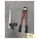 Square w/Level & Bolt Cutter