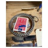 4 Pcs - Leather Belt & Playing Cards