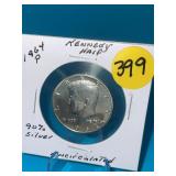 1964-P 90% Silver Kennedy Half Dollar - Unc