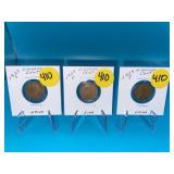 1925 P-D-S Lincoln Wheat Cent - All Fine to VFine