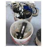 2 - Plastic Containers w/Flashlight