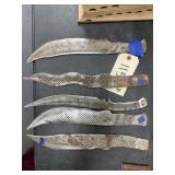 5 Pcs - Handmade Knife Blades - no handles
