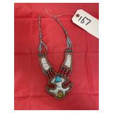 Beaded Metal Necklace