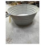 Large Galvanized Wash Tub