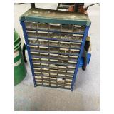 Metal Organizer w/Assorted Nuts & Bolts