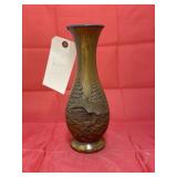 Plastic Wood-Look Vase