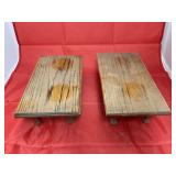 2 - Mini Wooden Coffee Tables
