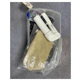 Plastic Bin w/Cords - Body Massager & Purse