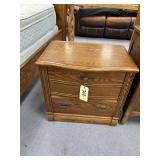 Wooden 3-Drawer Night Stand