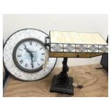 Desk Lamp & Wall Clock