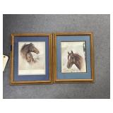 2 - Framed Horse Pics
