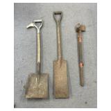 3 Pcs - Shovels & Mallet