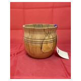 Bill Case Handmade Wooden Spalted Pecan Vase