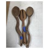 3 - Wooden Handmade Spoons