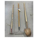 3 Pcs - Shovel - Rake - Hoe