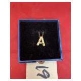 "A" Pendant Necklace