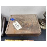 Wooden Box w/Soldering Iron & Accs