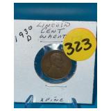 1930-D Lincoln Wheat Cent X Fine