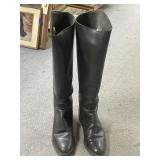 Pair All Leather Riding Boots Sz Unk