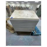 Work Station w/Drawers & Contents