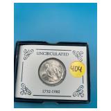 1982 250th Anniversary of Washington Birth