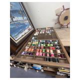 Trinket Shelf w/Assorted Thread 17"x32"