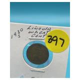 1930-S Lincoln Wheat Cent - Fine