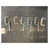6 - 2" C Clamps