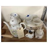 Japan Plates - Teacups - Sugar - Tea Pot
