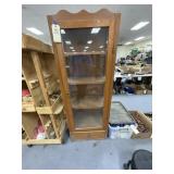 Wooden Cabinet w/Glass Doors