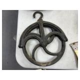 Vintage Cast Iron Well Pulley