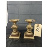 2 - Metal Candle Stands