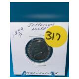 1959-P Uncirculated Jefferson Nickel