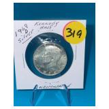 1969-D Kennedy Half Dollar 40% Silver - Unc