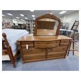7-Drawer Wooden Dresser 64"L x 17"W x 32"H