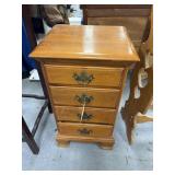 4-Drawer Side Table 16"L x 14"W x 28"H