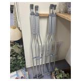 2 Pr - Aluminum Crutches