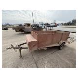 Single Axle 4x8 Trailer w/Tool Box