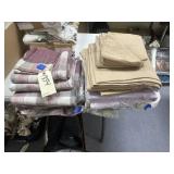 2 Stacks - Sheets & Assorted Linens