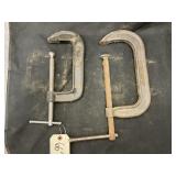 2 - 6" & 8" C Clamps