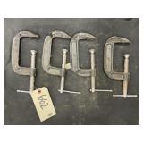 4 - 4" C Clamps