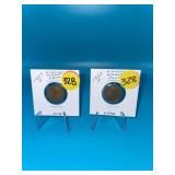 1937-P&D Two Coin Set - Lincoln Wheat Cents