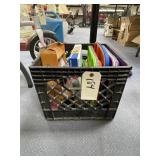 Plastic Milk Crate w/Children