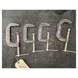 4 - 4" C Clamps
