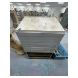 Work Station w/Drawers & Contents