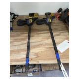 2 - Quick Grip Bar Clamps