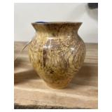 Bill Case Handmade Wooden Pecan Vase